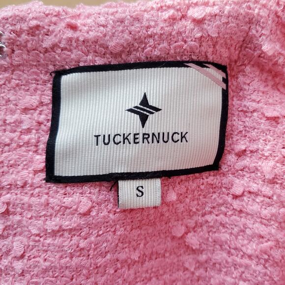 Tuckernuck Jackie Mini Shift Dress Light Pink Bubblegum Tweed Lined Size Small - Picture 8 of 10